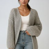 Capucine | Cardigan en Maille à Manches Amples