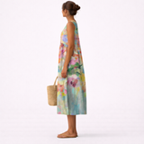 Margaux™ | Robe Midi Multicolore Élégante
