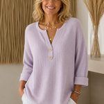 Lucinda | Haut Henley Boutonné