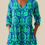 Romane | Blouse Longue a Imprime Graphique