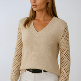 Laetitia | Pull a Manches Crochet