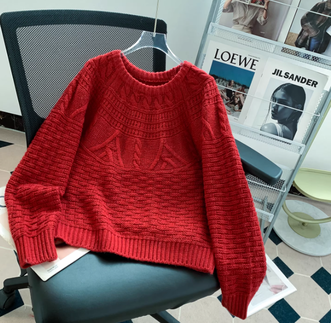 Olympe | Pull Torsade a Col Rond