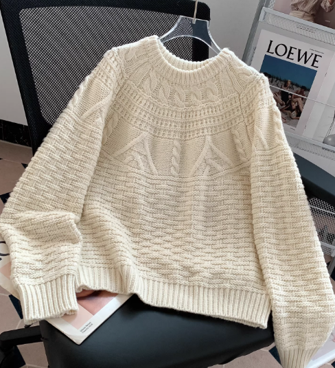 Olympe | Pull Torsade a Col Rond