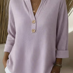 Lucinda | Haut Henley Boutonné