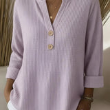 Lucinda | Haut Henley Boutonné