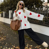 Manon | Pull Oversize a Motif Coeurs