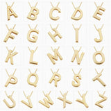 Collier initial en lettres d'amour