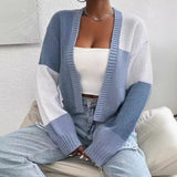 Lucile | Cardigan Court Colorblock Boutonne