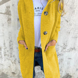 Roxane | Cardigan Long en Maille à Boutons