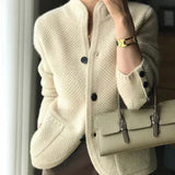 Colette | Cardigan Douillet et Luxueux, Pull en Maille Douce à Col Ouvert
