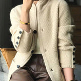 Colette | Cardigan Douillet et Luxueux, Pull en Maille Douce à Col Ouvert