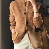 Colette | Cardigan Douillet et Luxueux, Pull en Maille Douce à Col Ouvert