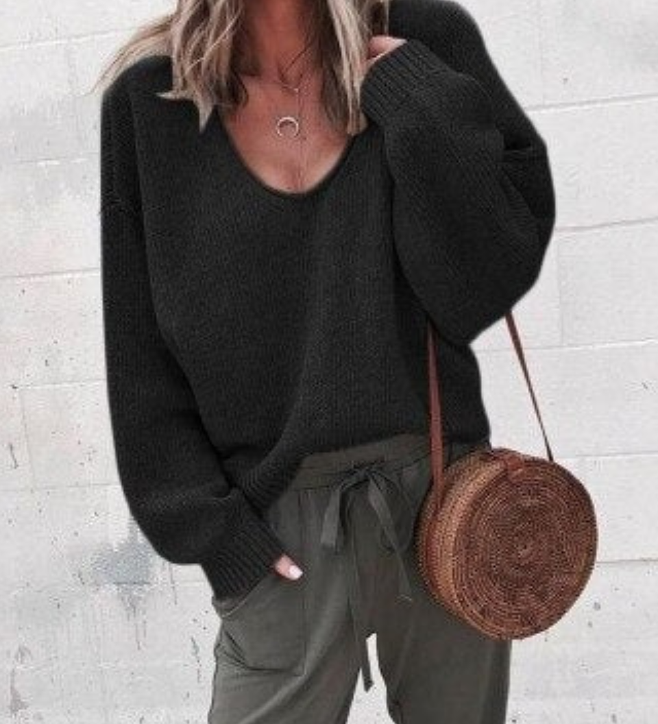 Fanny | Pull Decontracte a Col en V