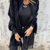 Élise | Cardigan Long et Chaud en Maille