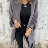 Élise | Cardigan Long et Chaud en Maille