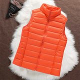 Gilet Matelassé Isa Orange