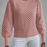 Ines | Pull Texture a Col Rond pour Femme