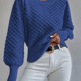 Ines | Pull Texture a Col Rond pour Femme