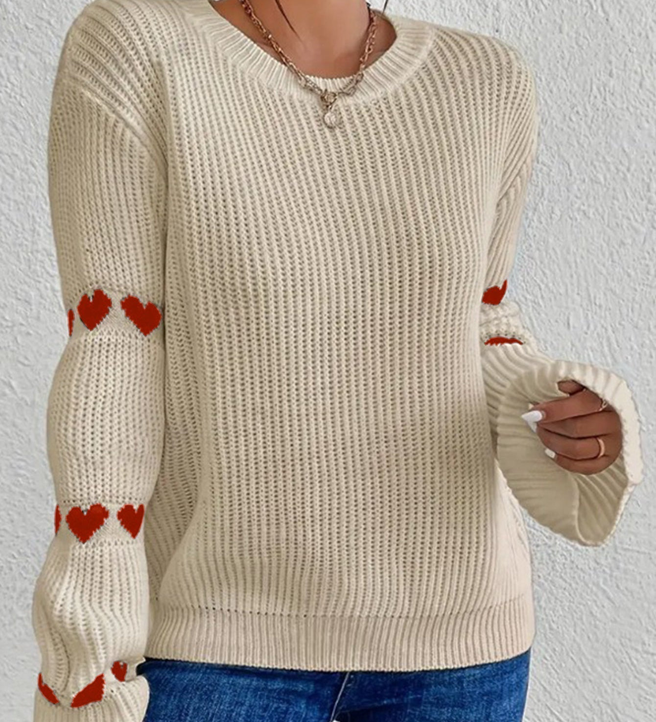 Amandine | Pull Decontracte a Col Rond
