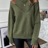 Rosalie | Pull Col Roule Epaules Denudees
