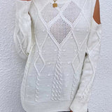 Juliette | Pull Torsade Epaules Denudees