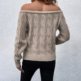 Noemie | Pull Torsade Epaules Denudees