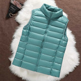 Gilet Matelassé Isa Vert Menthe