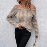 Noemie | Pull Torsade Epaules Denudees