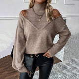 Rosalie | Pull Col Roule Epaules Denudees