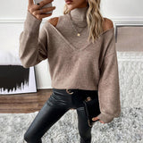 Rosalie | Pull Col Roule Epaules Denudees