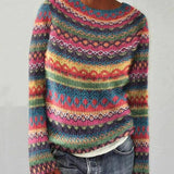 Karine | Pull Raye Arc-en-Ciel