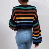 Mathilde | Pull Rayures Court