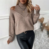 Rosalie | Pull Col Roule Epaules Denudees