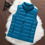 Gilet Matelassé Isa Bleu Ciel