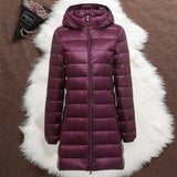 Doudoune Longue Mi-Saison Helsa Violet