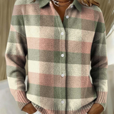 Marianne | Cardigan à Carreaux Pastel