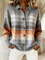 Brigitte | Cardigan à Carreaux Ombré Chaud