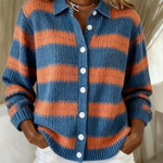 Monique | Cardigan Tricoté Rayé