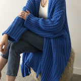Clémence | Cardigan Oversize en Maille Fendue
