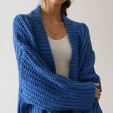 Clémence | Cardigan Oversize en Maille Fendue