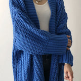 Clémence | Cardigan Oversize en Maille Fendue