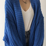 Clémence | Cardigan Oversize en Maille Fendue