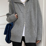 Noémie | Cardigan Oversize Décontracté à Col Ouvert