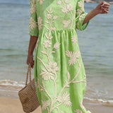 Gisèle – Robe d'Été Florale Printanière
