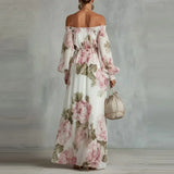 Piwonia | Robe Maxi Épaules Dénudées