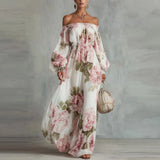 Piwonia | Robe Maxi Épaules Dénudées