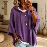 Élodie – Pull Poncho Violet