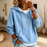 Inès – Sweat à Capuche Bleu Ciel