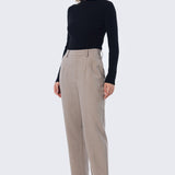 Melanie | Top en Maille Col Montant a Manches Longues