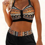 Véronique - Bikini côtelé taille haute
